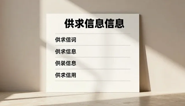 数据维护:供求信息发布的信息管理性能分析